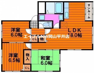 ドルチェ新保の物件間取画像